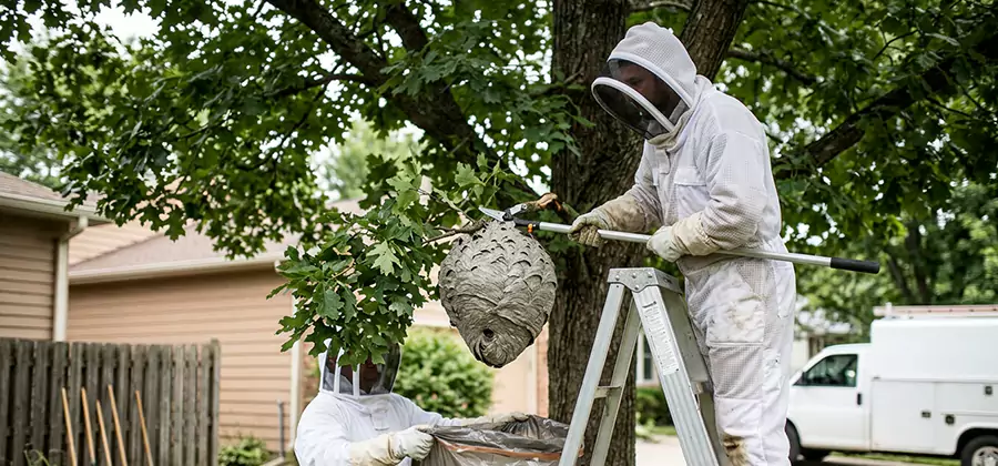 Wasp Nest in Tree Removal Livingston